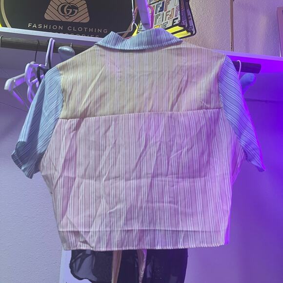 HYFVE Pastel Striped Button Down Shirt - Picture 4 of 5